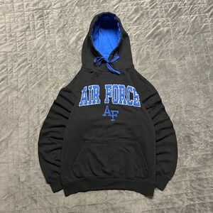 Vintage 90s y2k Air Force University Embroidered spell‎ Out College Hoodie